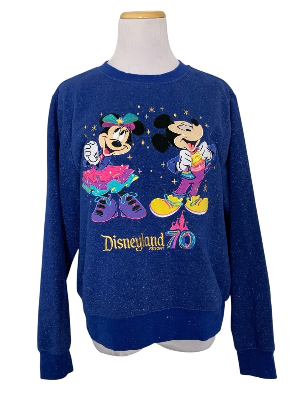 Disneyland 70th anniversary sweatshirt Mickey Mouse Minnie Mouse